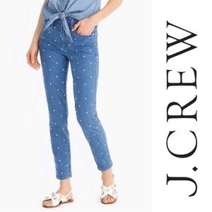 J Crew Vintage Straight Jean in Scattered Dot